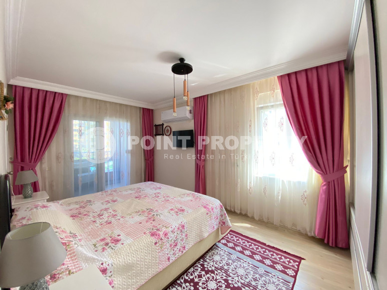 Трехкомнатная квартира на аренду в резиденции с бассейном в районе Махмутлар, Алания.-id-4618-фото-8