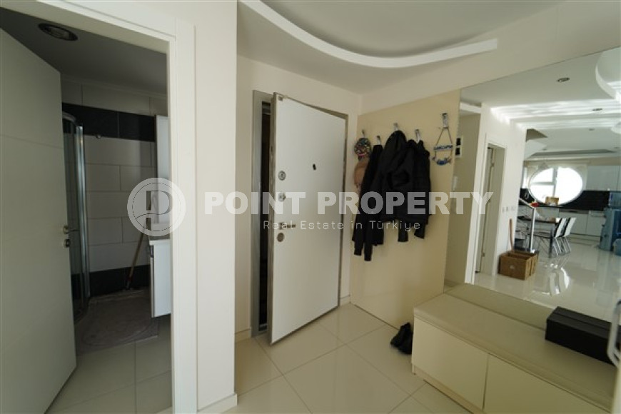 Меблированный дуплекс-пентхаус 3+1, 185м², с видом на море в районе Кестель, Аланья-id-1379-фото-9