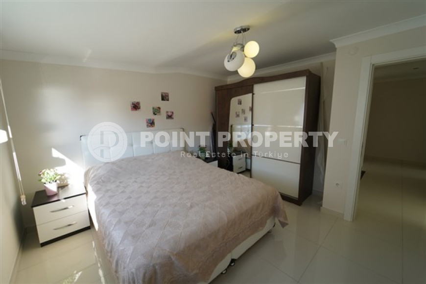 Меблированный дуплекс-пентхаус 3+1, 185м², с видом на море в районе Кестель, Аланья-id-1379-фото-12