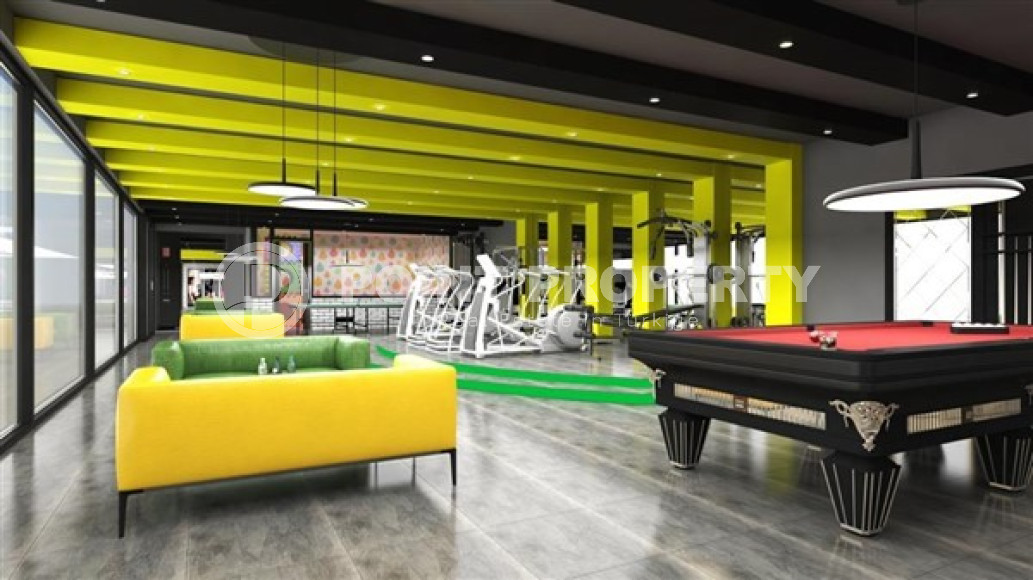 Небольшая квартира 1+1 на 3-м этаже в новой резиденции в центре престижного района Кестель.-id-4623-фото-8