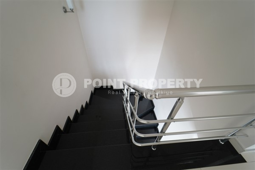 Меблированный дуплекс-пентхаус 3+1, 185м², с видом на море в районе Кестель, Аланья-id-1379-фото-14