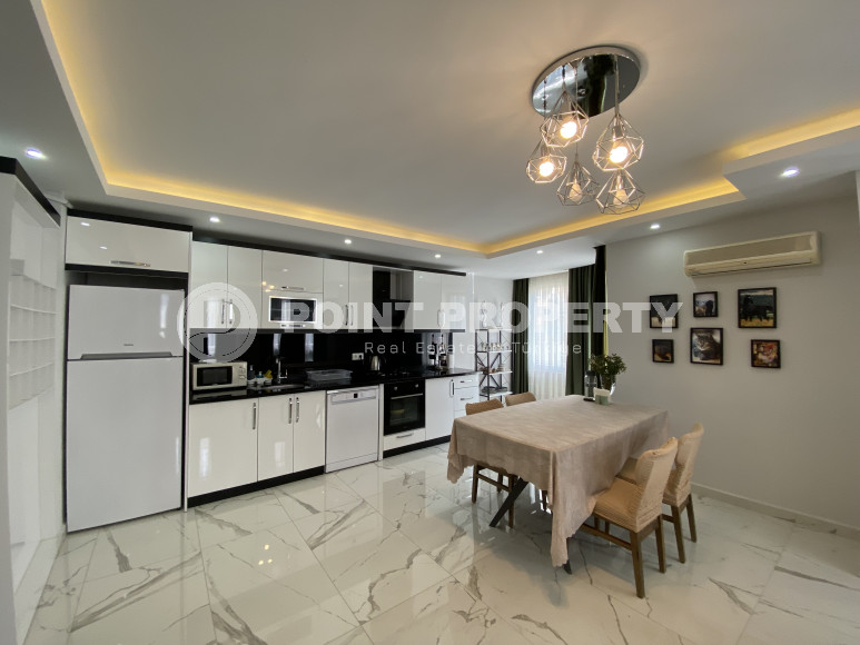 Трехкомнатные апартаменты для аренды в резиденции с бассейном в районе Махмутлар, Аланья.-id-4625-фото-4