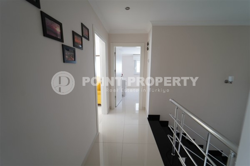 Меблированный дуплекс-пентхаус 3+1, 185м², с видом на море в районе Кестель, Аланья-id-1379-фото-16