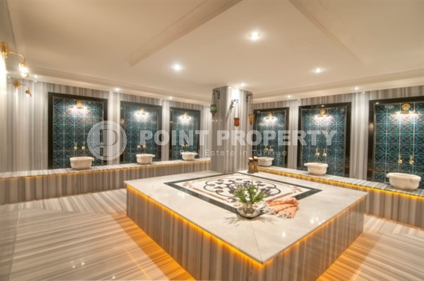 Меблированный дуплекс-пентхаус 3+1, 185м², с видом на море в районе Кестель, Аланья-id-1379-фото-28