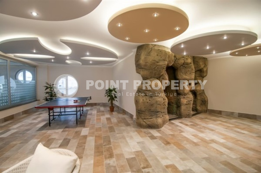 Меблированный дуплекс-пентхаус 3+1, 185м², с видом на море в районе Кестель, Аланья-id-1379-фото-31