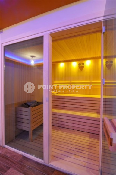 Меблированный дуплекс-пентхаус 3+1, 185м², с видом на море в районе Кестель, Аланья-id-1379-фото-35