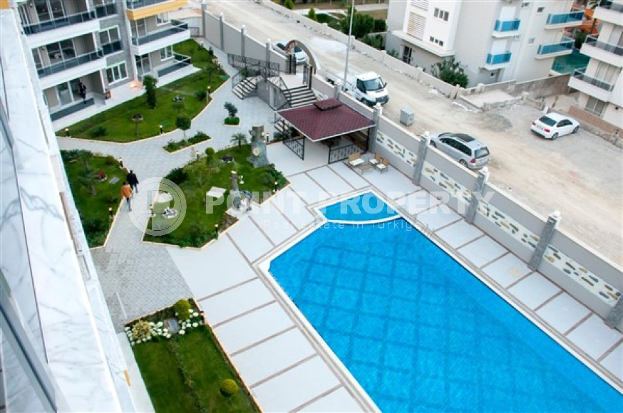 Меблированный дуплекс-пентхаус 3+1, 185м², с видом на море в районе Кестель, Аланья-id-1379-фото-37