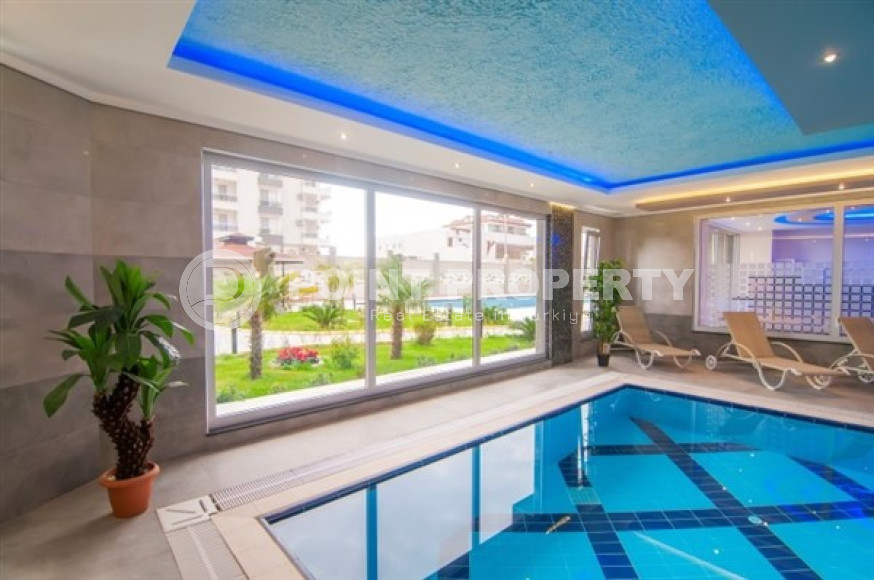 Меблированный дуплекс-пентхаус 3+1, 185м², с видом на море в районе Кестель, Аланья-id-1379-фото-38