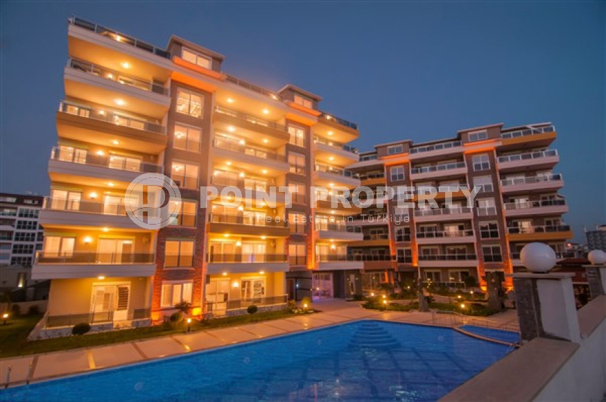 Меблированный дуплекс-пентхаус 3+1, 185м², с видом на море в районе Кестель, Аланья-id-1379-фото-39