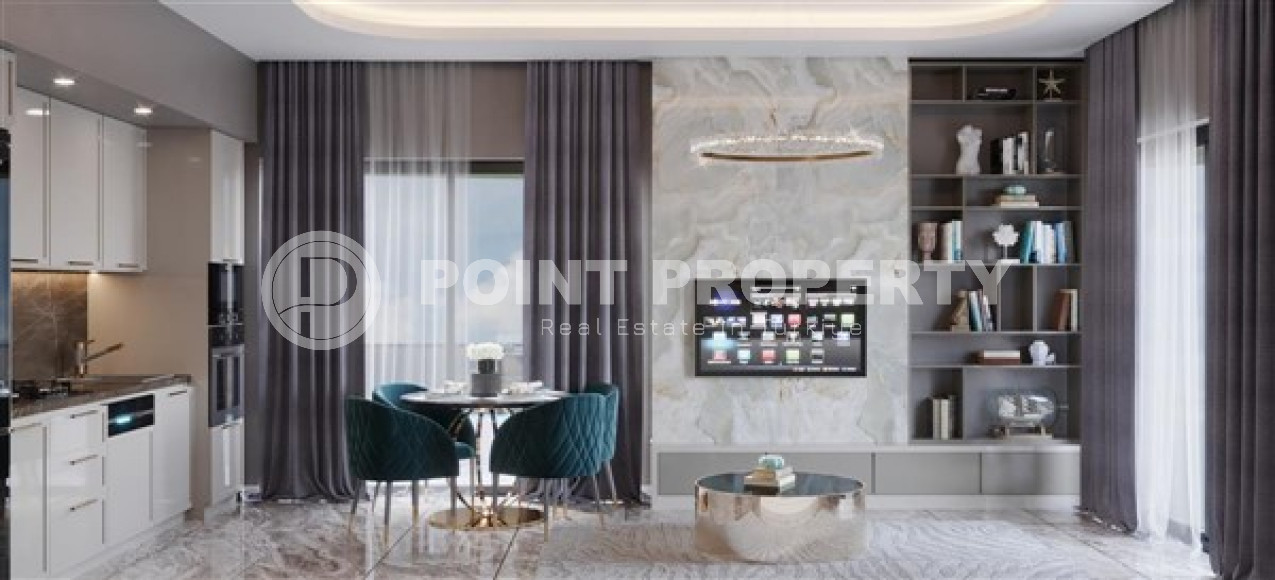 Апартаменты на 3 этаже в строящейся резиденции из двух корпусов в районе Оба-id-4651-фото-2