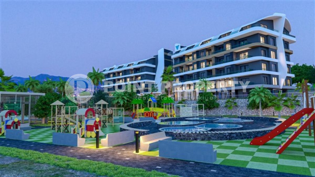 Апартаменты на 3 этаже в строящейся резиденции из двух корпусов в районе Оба-id-4651-фото-8