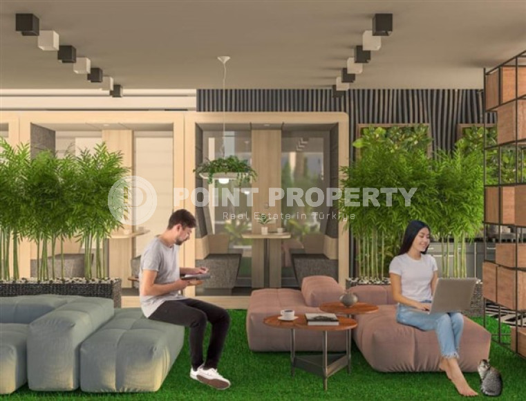 Современная квартира 50 м2 с планировкой 1+1 в строящемся комплексе, Газипаша-id-4654-фото-8