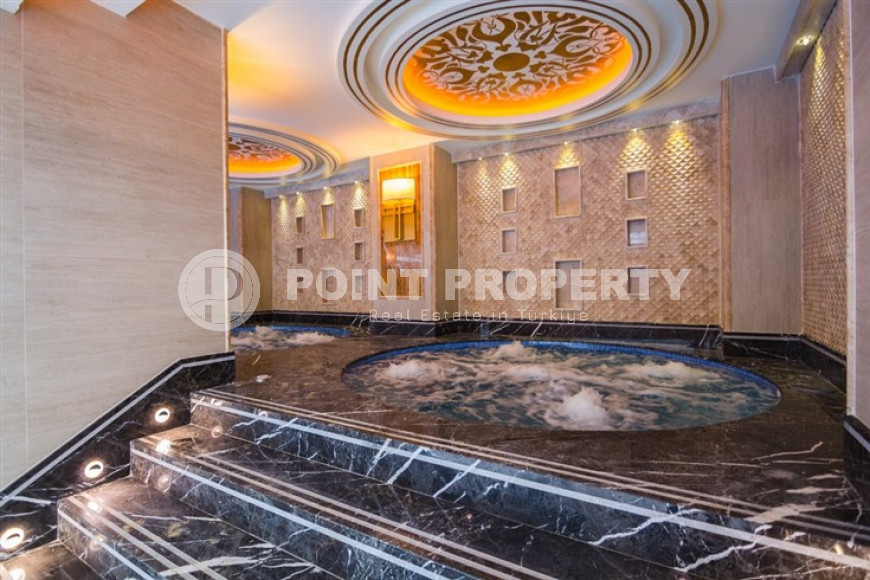 Exquisite apartment with an area of 101 m2 and two balconies 100 meters from the sea, Alanya center-id-4655-photo-15