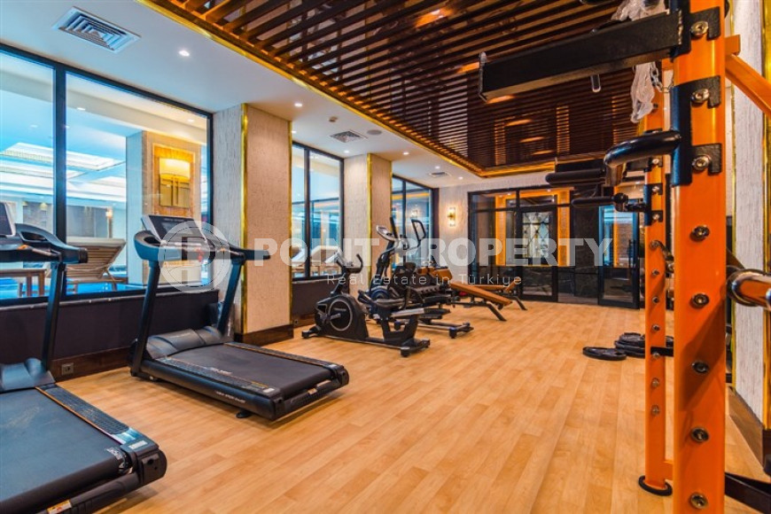 Exquisite apartment with an area of 101 m2 and two balconies 100 meters from the sea, Alanya center-id-4655-photo-16