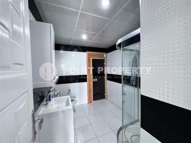 Дуплексные апартаменты 220 м2 с двумя балконами на верхнем этаже резиденции, район Тосмур-id-4675-фото-9