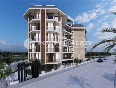 Duplex apartment 110 m2 in a low-rise residence under construction, Oba district-id-4691-photo-1