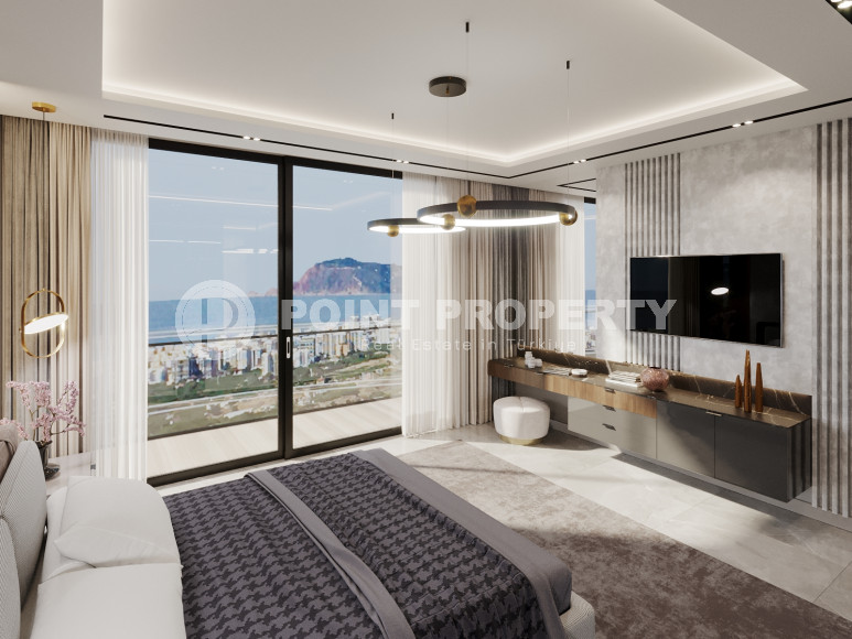 Просторная новая вилла 4+1 с собственным бассейном и садом в элитном районе Аланьи - Каргыджак-id-4726-фото-3