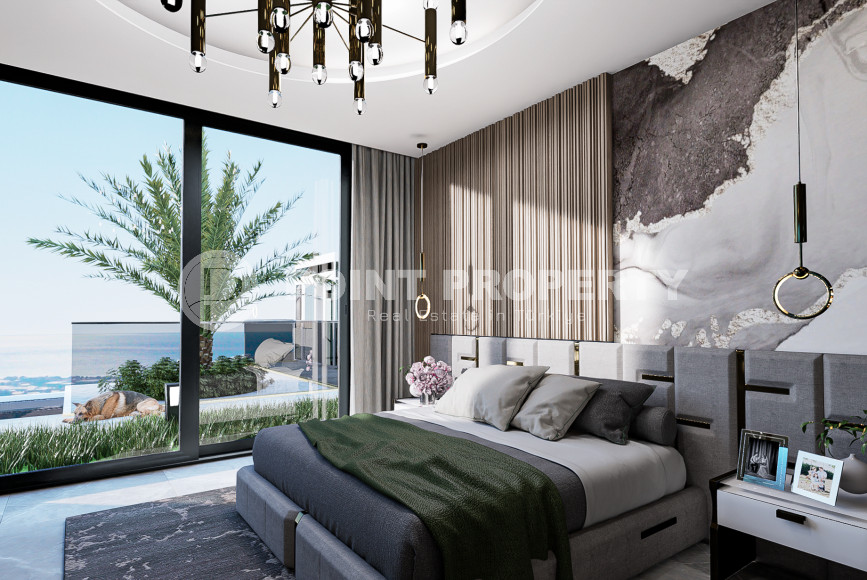 Просторная новая вилла 4+1 с собственным бассейном и садом в элитном районе Аланьи - Каргыджак-id-4726-фото-5