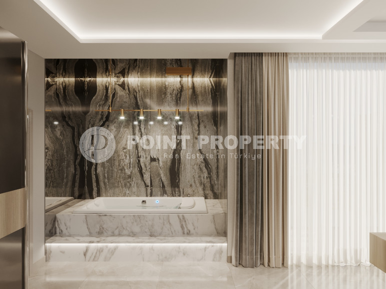 Просторная новая вилла 4+1 с собственным бассейном и садом в элитном районе Аланьи - Каргыджак-id-4726-фото-8