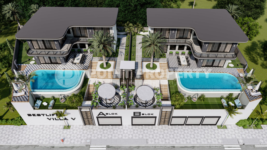 Просторная новая вилла 4+1 с собственным бассейном и садом в элитном районе Аланьи - Каргыджак-id-4726-фото-11