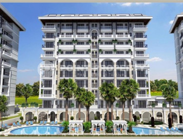 Spacious one bedroom apartment in a residence at the final stage of construction in the center of Alanya-id-4727-photo-1