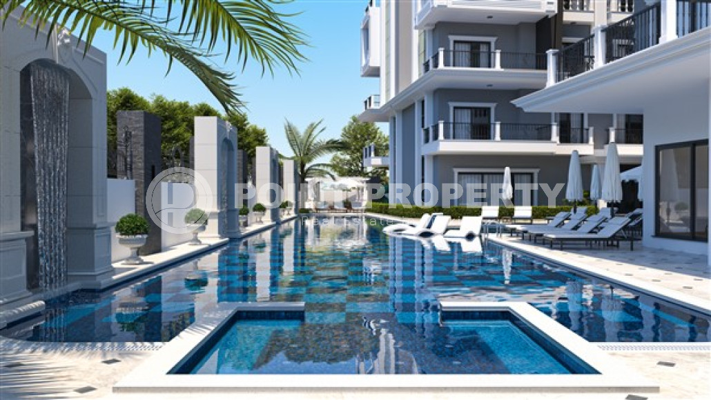 Небольшая квартира в резиденции на этапе строительства в нескольких минутах ходьбы от пляжа и центра Аланьи-id-4728-фото-2