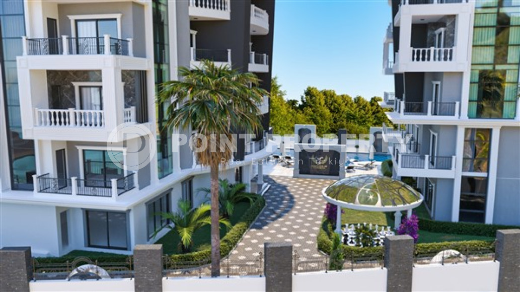 Небольшая квартира в резиденции на этапе строительства в нескольких минутах ходьбы от пляжа и центра Аланьи-id-4728-фото-4