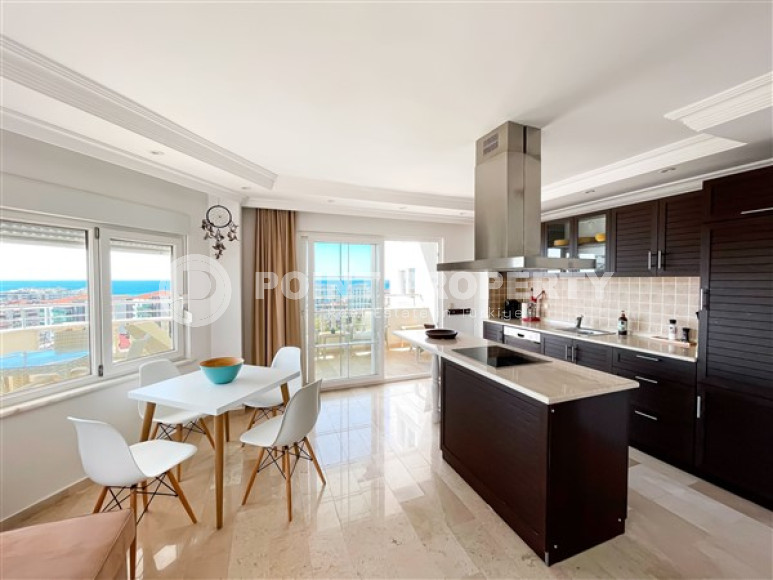 Красивые трёхкомнатные апартаменты с мебелью и двумя видовыми балконами, Тосмур-id-4735-фото-2