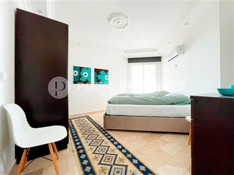 Красивые трёхкомнатные апартаменты с мебелью и двумя видовыми балконами, Тосмур-id-4735-фото-6