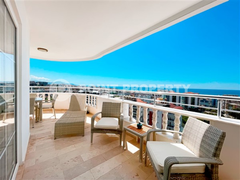 Красивые трёхкомнатные апартаменты с мебелью и двумя видовыми балконами, Тосмур-id-4735-фото-12