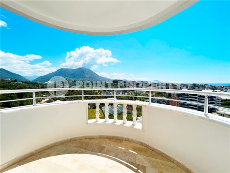 Красивые трёхкомнатные апартаменты с мебелью и двумя видовыми балконами, Тосмур-id-4735-фото-13