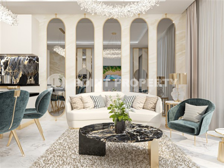 Двухуровневая квартира на 5 этаже и крыше строящегося комплекса в районе Оба-id-4745-фото-6