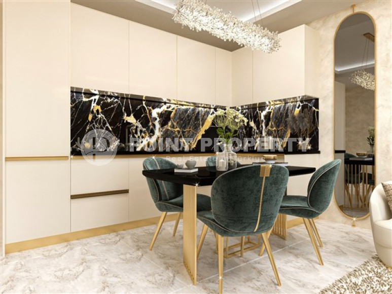 Двухуровневая квартира на 5 этаже и крыше строящегося комплекса в районе Оба-id-4745-фото-7