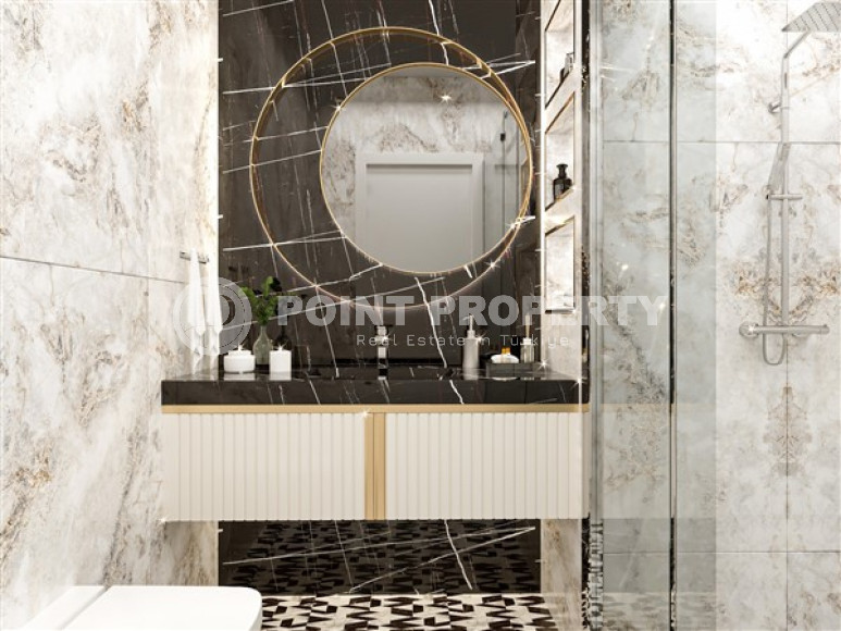 Двухуровневая квартира на 5 этаже и крыше строящегося комплекса в районе Оба-id-4745-фото-9