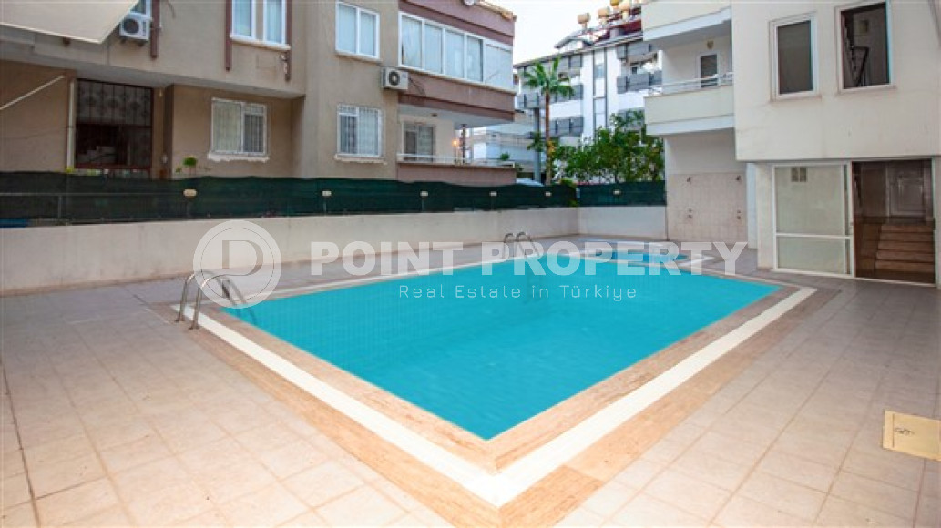 Компактная двухкомнатная квартира 45 м2 с балконом, центр Аланьи, район пляжа Клеопатра-id-4746-фото-15