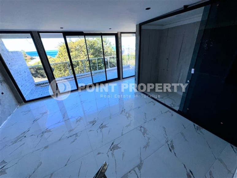 Двойная вилла с площадью 150 м2 и двумя этажами с выходом на крышу, район Каргыджак-id-4751-фото-2