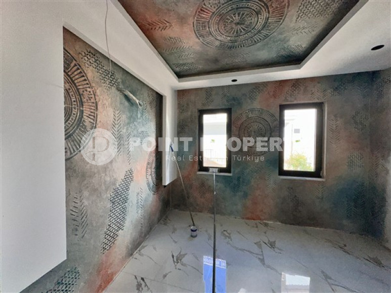 Двойная вилла с площадью 150 м2 и двумя этажами с выходом на крышу, район Каргыджак-id-4751-фото-9