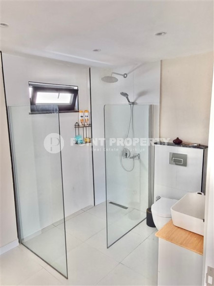 Вилла 3+1 с роскошным панорамным видом на море в престижном спокойном районе Аланьи - Каргыджак-id-4753-фото-7