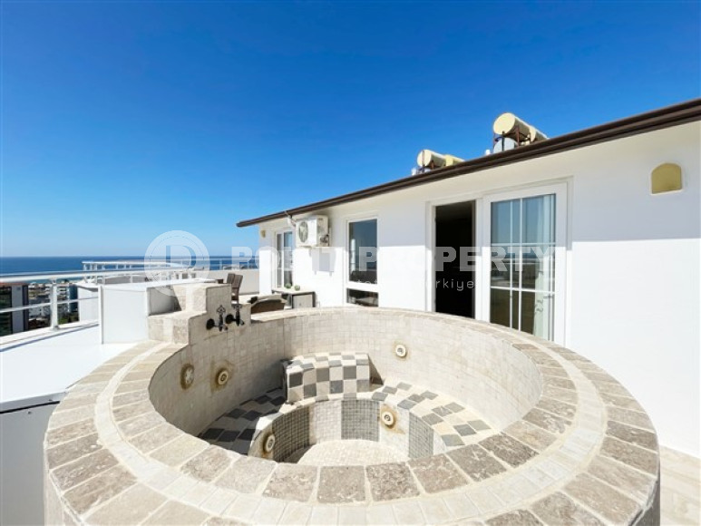 Stylish panoramic duplex on the 9th floor with an attic, 600 meters from the beach and promenade in the center of Tosmur-id-4756-photo-13