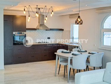 Светлые апартаменты 125 м2 с просторной гостиной и двумя ванными комнатами, район Тосмур-id-4760-фото-5