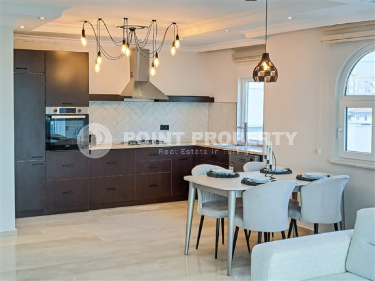 Светлые апартаменты 125 м2 с просторной гостиной и двумя ванными комнатами, район Тосмур-id-4760-фото-5