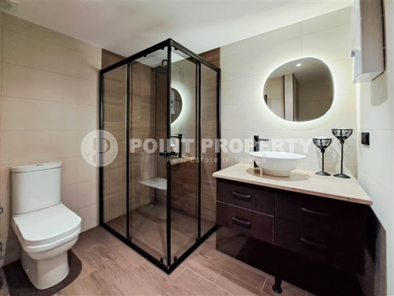 Светлые апартаменты 125 м2 с просторной гостиной и двумя ванными комнатами, район Тосмур-id-4760-фото-9