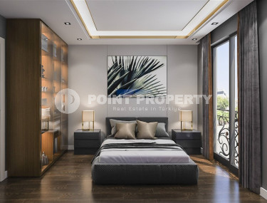 Апартаменты с чистовой отделкой в 300 метрах от пляжа, в центре престижного района Аланьи - Каргыджак.Небольшая квартира на 3-м этаже в новой резиденции на завершающем этапе строительства-id-4774-фото-5