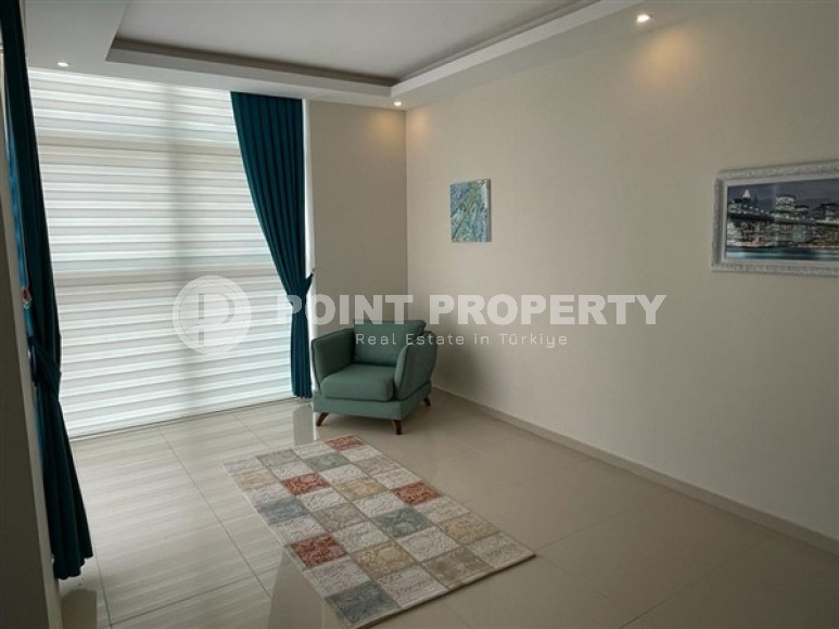 Двухуровневые апартаменты класса люкс в жилом комплексе отельного типа, планировкой 2+1, в 500 метрах от моря, район Кестель-id-4798-photo-4