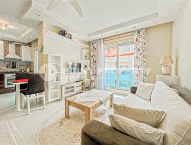 Респектабельный 2+1 пентхаус с площадью 110 м2 на первой береговой линии, центр Аланьи-id-4806-фото-2