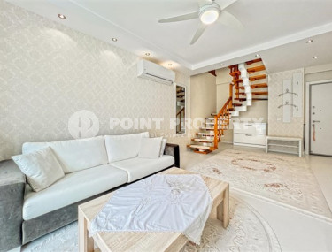 Респектабельный 2+1 пентхаус с площадью 110 м2 на первой береговой линии, центр Аланьи-id-4806-фото-5