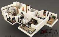 Apartment 1+1, 55m² in a residence under construction in Mahmutlar, 350 meters from the sea-id-1393-photo-7