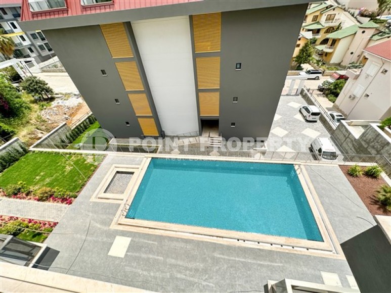 Небольшая квартира с планировкой 1+1 в жилом комплексе 2022 года постройки, район Аланьи- Кестель.-id-4825-фото-10