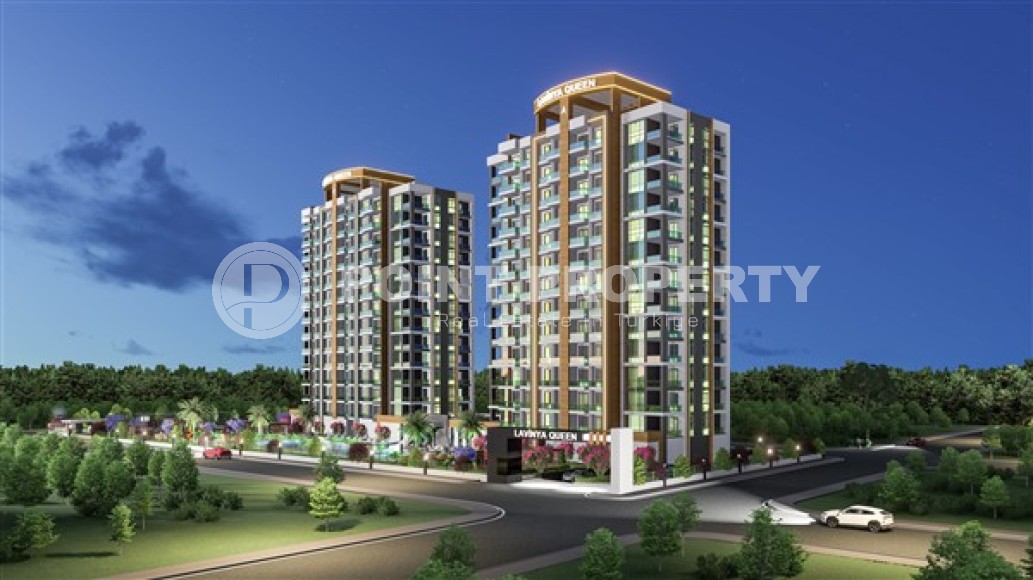 New apartments with an area of 75 - 120 m2 in a residence under construction with excellent infrastructure, Mersin, Tomyuk-id-4830-photo-2