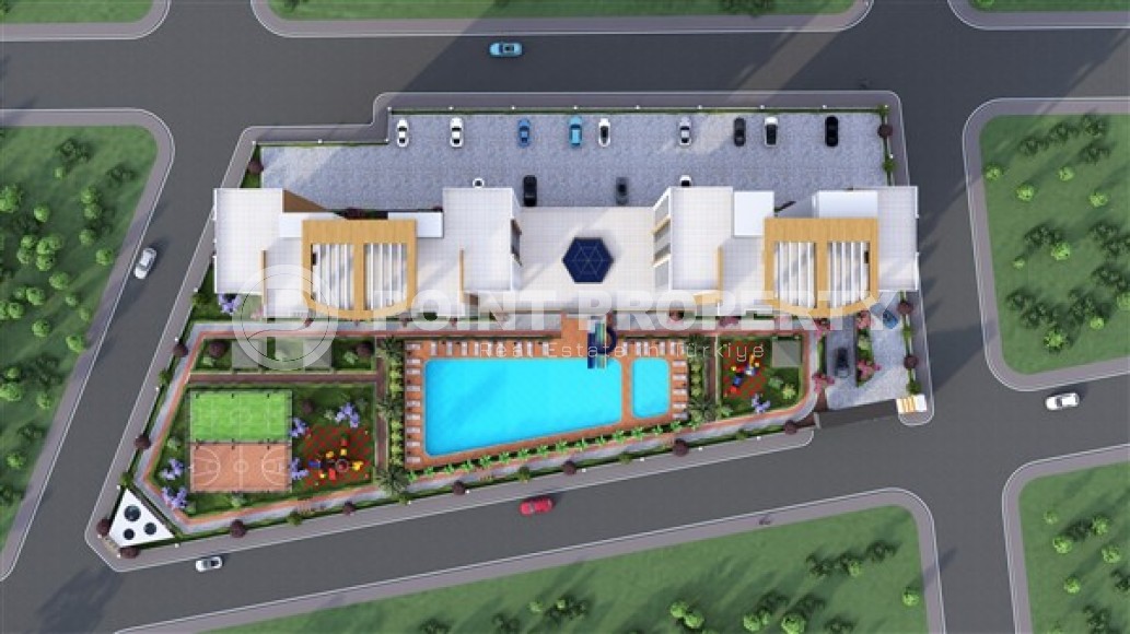 New apartments with an area of 75 - 120 m2 in a residence under construction with excellent infrastructure, Mersin, Tomyuk-id-4830-photo-10